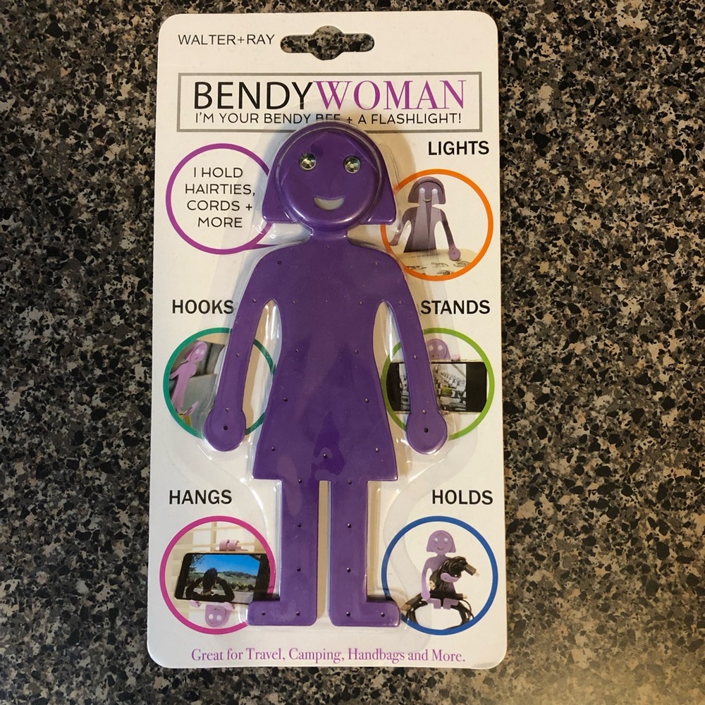 BendyWoman Phone Stand Book Light NWT